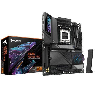 Материнська плата GIGABYTE X870E AORUS PRO sAM5 X870 4xDDR5 M.2 HDMI DP Wi-Fi BT ATX