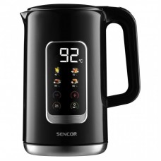 Електрочайник Sencor 1.7л, Strix, LED дисплей, подвійні стінки, сенс. керування, чорний Електрочайник Sencor 1.7л, Strix, LED дисплей, подвійні стінки, сенс. керування, чорний