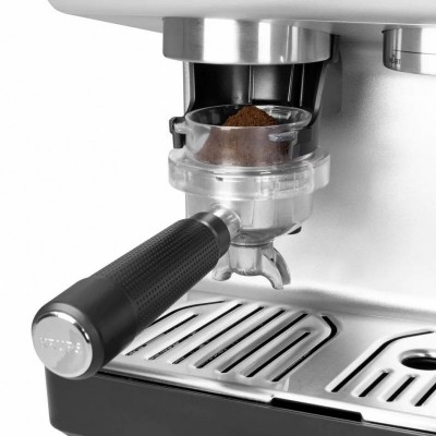 Кавоварка Krups ріжкова Precision+, 3.5л, вдубована кавомолка, ручний капучинатор, 15 бар, чорний-сірий Кавоварка Krups ріжкова Precision+, 3.5л, вдубована кавомолка, ручний капучинатор, 15 бар, чорний-сірий