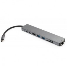 Концентратор Vinga Type-C to 4K HDMI+2*USB3.0+GigabitLAN+SD+2*PD aluminium (VCPATC2U3CRLNHIPDGR) Концентратор Vinga Type-C to 4K HDMI+2*USB3.0+GigabitLAN+SD+2*PD aluminium (VCPATC2U3CRLNHIPDGR)