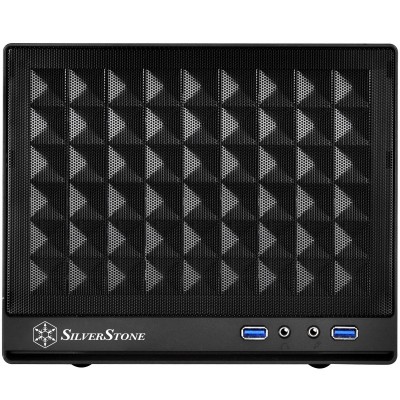 Корпус SilverStone SUGO SG13B-C, MiniITX,USB Type-C x1,USB3.0x1,сітка (передня панель),без БЖ,чорний