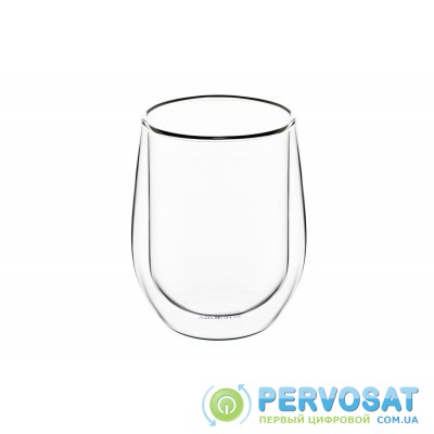 Набір чашок Ardesto з подвійними стінками , 250 мл, H 9,5 см, 2 од., боросилікатне скло