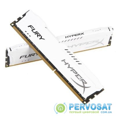 Модуль памяти для компьютера DDR3 16Gb (2x8GB) 1600 MHz HyperX Fury White HyperX (Kingston Fury) (HX316C10FWK2/16)