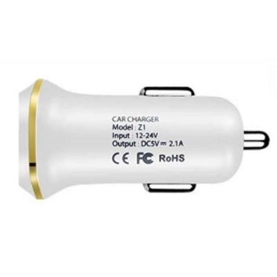 Зарядное устройство HOCO Z1 2*USB, 2.1A, White (63315)