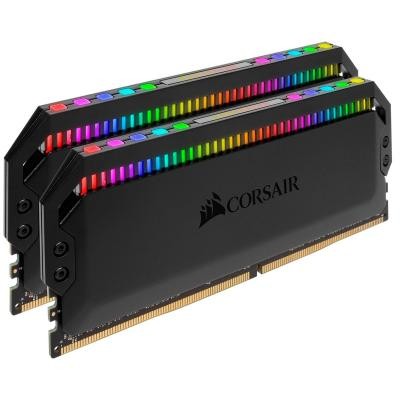 Модуль пам'яті для комп'ютера DDR4 32GB (2x16GB) 3000 MHz Dominator Platinum RGB Black CORSAIR (CMT32GX4M2C3000C15)