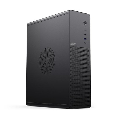 Корпус 2E Credo Slim V90B-400 з БЖ 2E ATX400, 1xUSB3.0, 1х USB 2.0, 1xUSB Type-C, 2x90мм, VGA 390мм, mATX, чорний