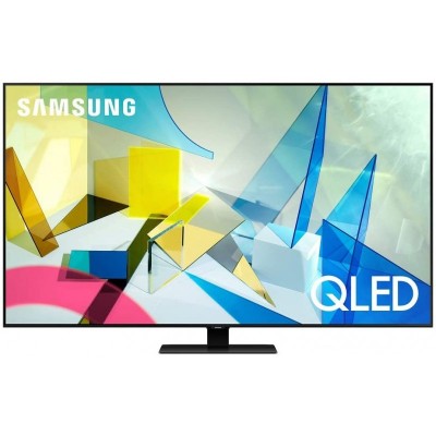Телевiзор 49" QLED 4K Samsung QE49Q80TAUXUA Smart, Tizen, Silver