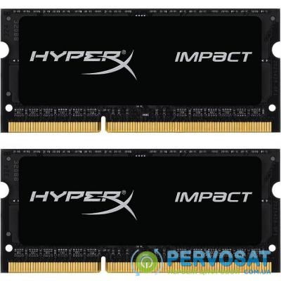 Модуль памяти для ноутбука SoDIMM DDR3L 8GB (2x4GB) 1600 MHz HyperX Impact HyperX (Kingston Fury) (HX316LS9IBK2/8)