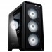 Корпус Zalman M3 Plus, без БЖ, 1xUSB3.0, 2xUSB2.0, 4x120mm White LED, TG Side Panel, mATX, чорний
