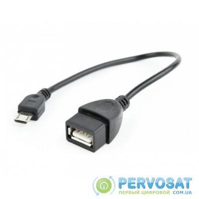 Дата кабель OTG USB 2.0 AF to Micro 5P 0.15m Cablexpert (AB-OTG-AFBM-03)