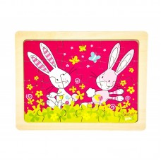 Пазл дерев'яний goki Кролики Susibelle 57506-5 Пазл дерев'яний goki Кролики Susibelle 57506-5