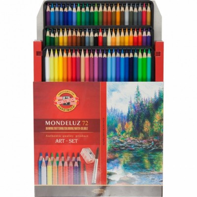 Карандаши цветные Koh-i-Noor Mondeluz акварельные 72 цвета (3714)