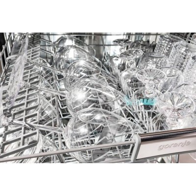 Посудомийна машина Gorenje, 16компл., A+++, 60см, дисплей, 3 кошика, AquaStop, сірий