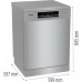 Посудомийна машина Gorenje, 16компл., A+++, 60см, дисплей, 3 кошика, AquaStop, сірий