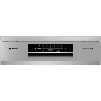 Посудомийна машина Gorenje, 16компл., A+++, 60см, дисплей, 3 кошика, AquaStop, сірий