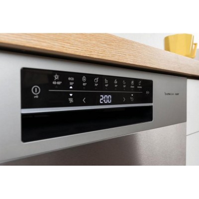 Посудомийна машина Gorenje, 16компл., A+++, 60см, дисплей, 3 кошика, AquaStop, сірий