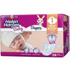 Підгузок Helen Harper Baby Newborn 2-5 кг 24 шт (5411416029816) Підгузок Helen Harper Baby Newborn 2-5 кг 24 шт (5411416029816)