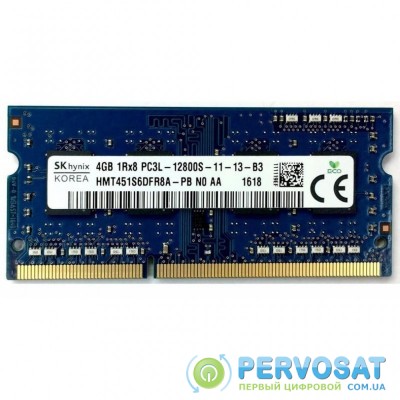 Модуль памяти для ноутбука SoDIMM DDR3L 4GB 1600 MHz Hynix (HMT451S6DFR8A-PB)