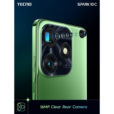 Смартфон TECNO Spark 10C (KI5k) 6.56&quot; 4/128GB, 2SIM, 5000mAh, Meta Black