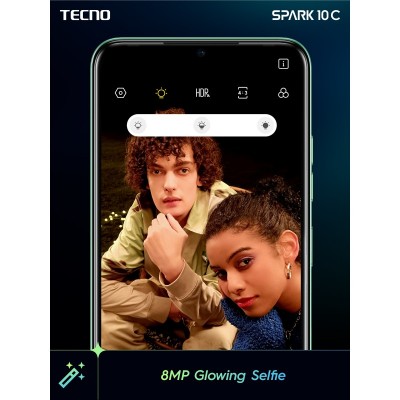 Смартфон TECNO Spark 10C (KI5k) 6.56&quot; 4/128GB, 2SIM, 5000mAh, Meta Black