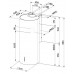 Витяжка Faber купольна, 37см, 1169м.куб/год, Cylind I.Evo Plus Wh Gloss A37, білий