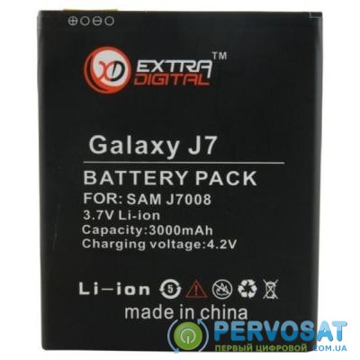Аккумуляторная батарея для телефона EXTRADIGITAL Samsung Galaxy J7 J700H (3000mAh) (BMS6407)