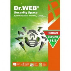 Антивирус Dr. Web Security Space, 1 ПК 1 год карт. конверт (KHW-B-12M-1-A3)