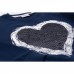 Кофта Breeze с сердцем из пайеток (9972-152G-blue)