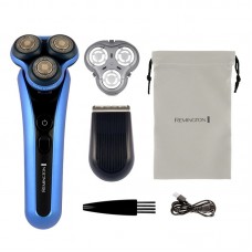 Бритва електр. Remington роторна X7 Limitless X,  бритв.головок-3, від мережі, сух.+волог., тример, водонепрон., швид. зарядка, чорно-синій