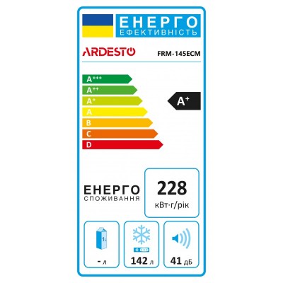 Морозильна скриня ARDESTO, 85x63.2х55, 142л, А+, ST, диспл зовн., режим холодильника, білий