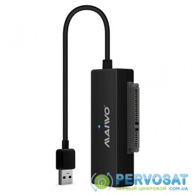 Адаптер Maiwo USB 3.0 to HDD SATA 2,5"/3,5"/5,25"/SSD, PA 2V/2A black (K10435A)