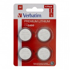 Батарейка Verbatim CR 2450 Lithium 3V * 4 (49535) Батарейка Verbatim CR 2450 Lithium 3V * 4 (49535)