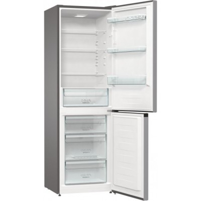 Холодильник з нижн. мороз. камерою Gorenje NRK6191EXL4, 185х60х60см, 2 двері, 203( 99)л, А+, NoFrost+ , Зона св-ті, Внутр. Диспл, нерж