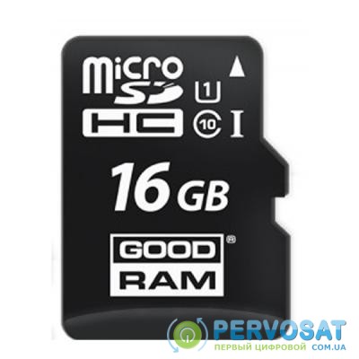 Карта памяти GOODRAM 16GB microSDHC Class 10 UHS-I (M1AA-0160R11)