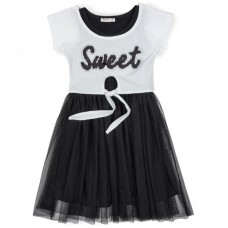 Плаття Breeze з топом "SWEET" (12727-134G-black) Плаття Breeze з топом "SWEET" (12727-134G-black)