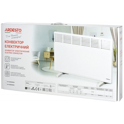 Конвектор електричний ARDESTO CH-2000MOW, 20 м2, 2000 Вт