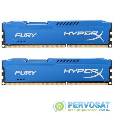 Модуль памяти для компьютера DDR3 8Gb (2x4GB) 1600 MHz HyperX Fury Blu HyperX (Kingston Fury) (HX316C10FK2/8)