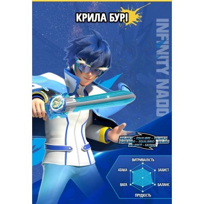 Дзиґа Infinity Nado VI Power Pack Крила Бурі (Gale Wings)