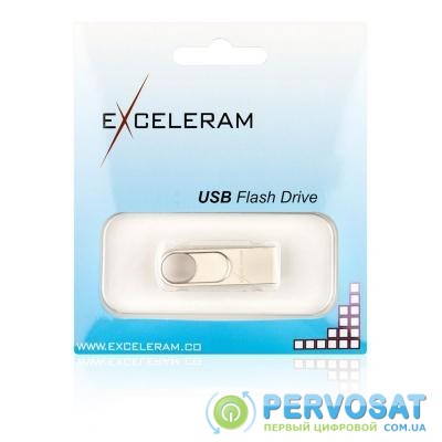 USB флеш накопитель eXceleram 16GB U5 Series Silver USB 2.0 (EXP2U2U5S16)