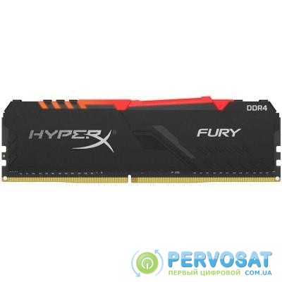 Модуль памяти для компьютера DDR4 8GB 3200 MHz HyperX FURY RGB Kingston (HX432C16FB3A/8)