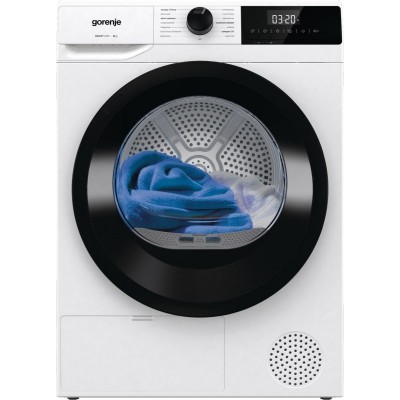 Сушильна машина Gorenje DHNE82/P тепловий насос, 8кг, А++, 60см, дисплей, білий
