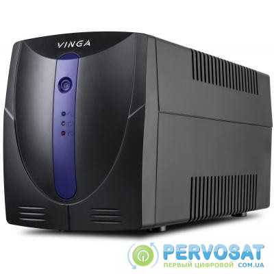 Источник бесперебойного питания Vinga LED 1500VA plastic case with USB (VPE-1500PU)