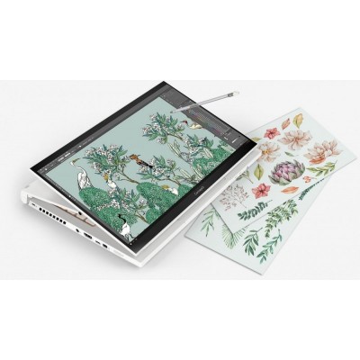 Ноутбук Acer ConceptD 3 Ezel 15.6FHD IPS Touch/Intel i5-10300H/16/512F/NVD1650-4/W10P/White