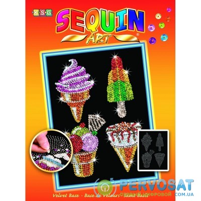 Sequin Art Набор для творчества Art ORANGE Мороженое