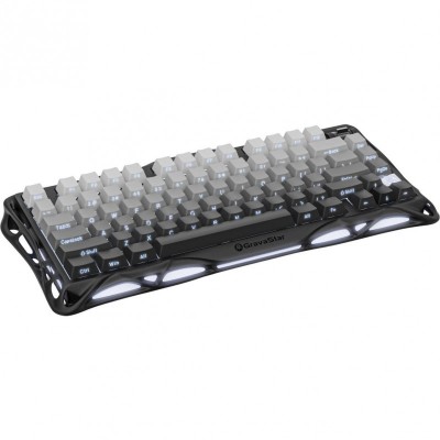 Клавіатура механічна GravaStar Mercury K1 80keys, GravaStar x Kailh Cheery Pink, EN/UKR, BT/WL/USB, чорний