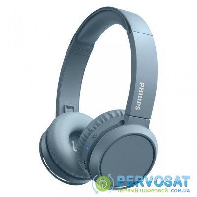 Наушники PHILIPS Bluetooth headpohones TAH4205 Wireless Mic Blue (TAH4205BL/00)