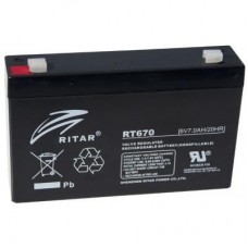 Батарея до ДБЖ Ritar RT670, 6V-7.0Ah (RT670) Батарея до ДБЖ Ritar RT670, 6V-7.0Ah (RT670)