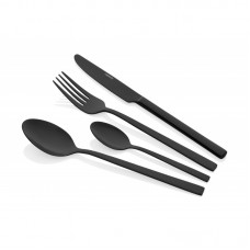 Набір столових приборів Ardesto Black Mars Favola, 4 прибори, нержавіюча сталь, чорний Набір столових приборів Ardesto Black Mars Favola, 4 прибори, нержавіюча сталь, чорний