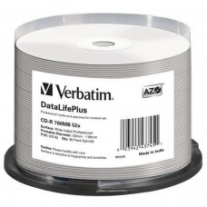 Диск CD Verbatim 700Mb 52x Cake box Printable (43745) Диск CD Verbatim 700Mb 52x Cake box Printable (43745)
