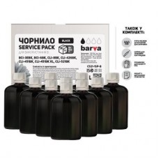 Чорнило BARVA Canon CLI-521/CL-511 Black 10x100мл ServicePack (C521-1SP-B) Чорнило BARVA Canon CLI-521/CL-511 Black 10x100мл ServicePack (C521-1SP-B)